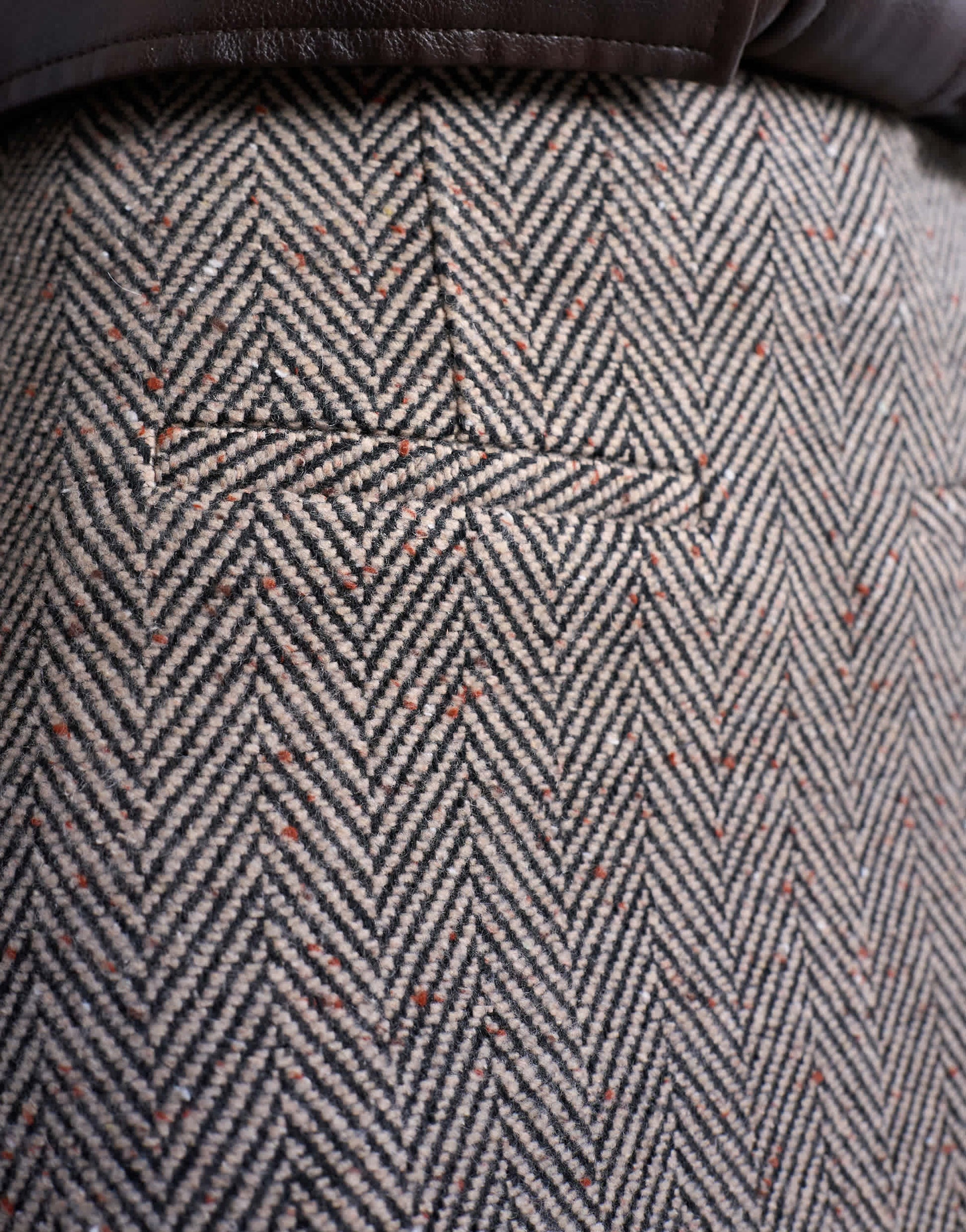 Topshop herringbone mini pelmet skirt in mono