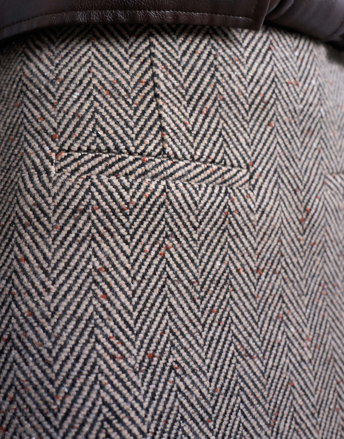 Topshop herringbone mini pelmet skirt in mono