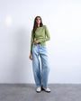 Topshop Lowrie low rise baggy jean in bleach