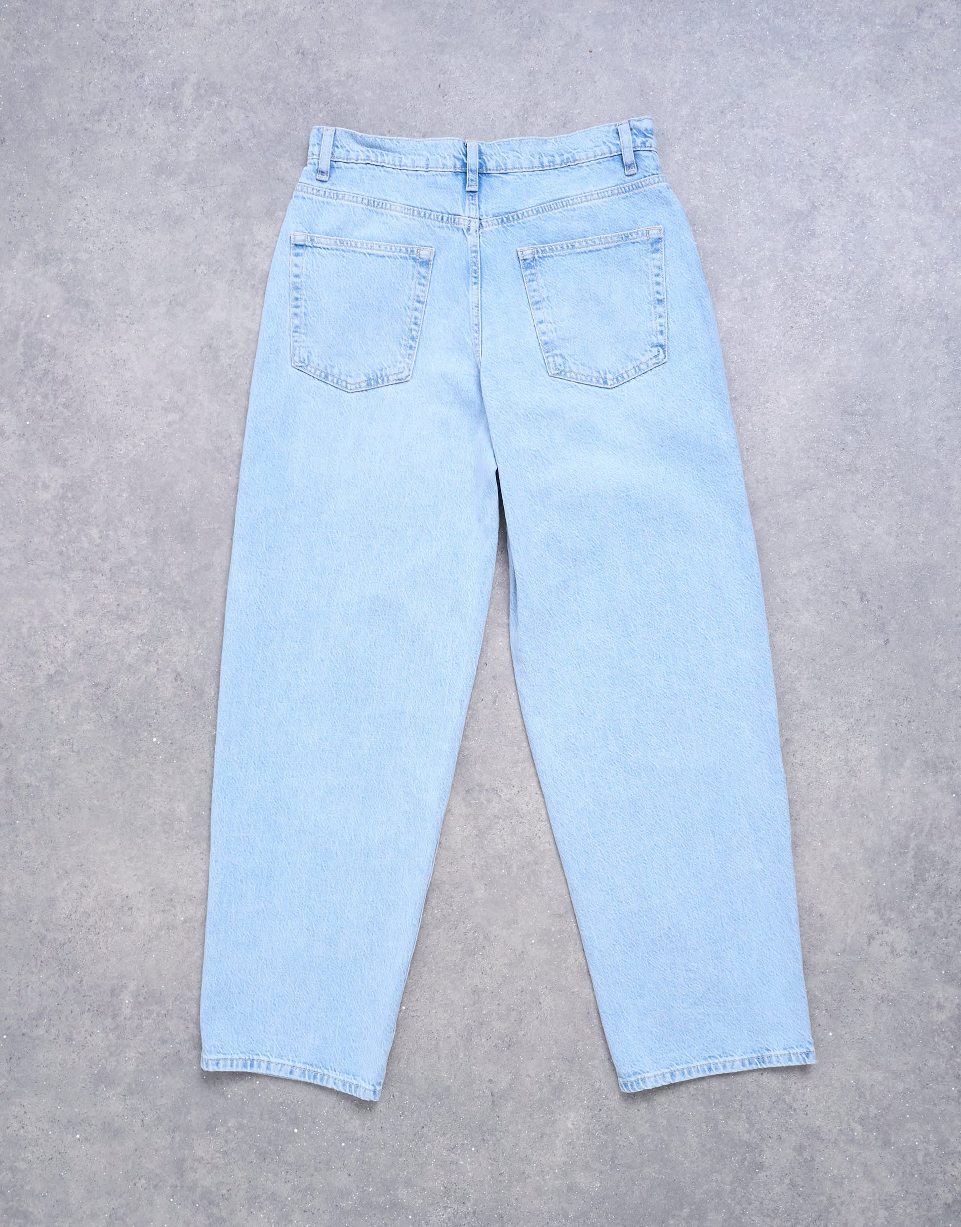 Topshop Lowrie low rise baggy jean in bleach