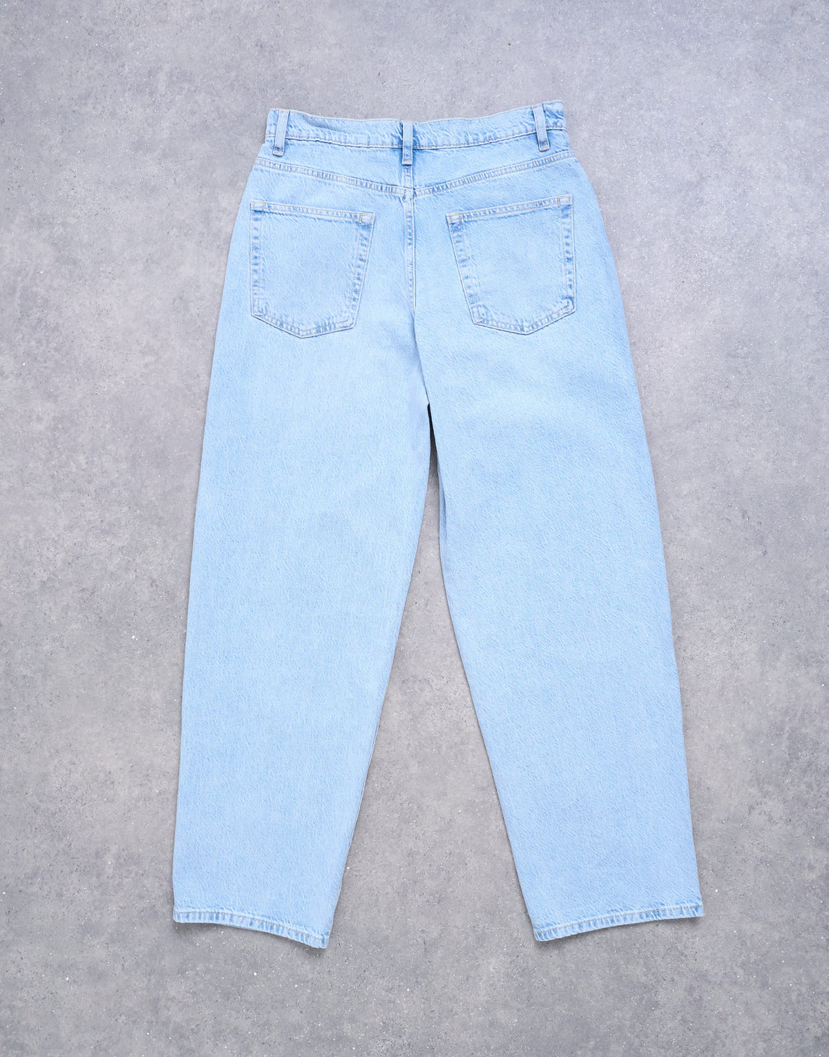 Topshop Lowrie low rise baggy jean in bleach