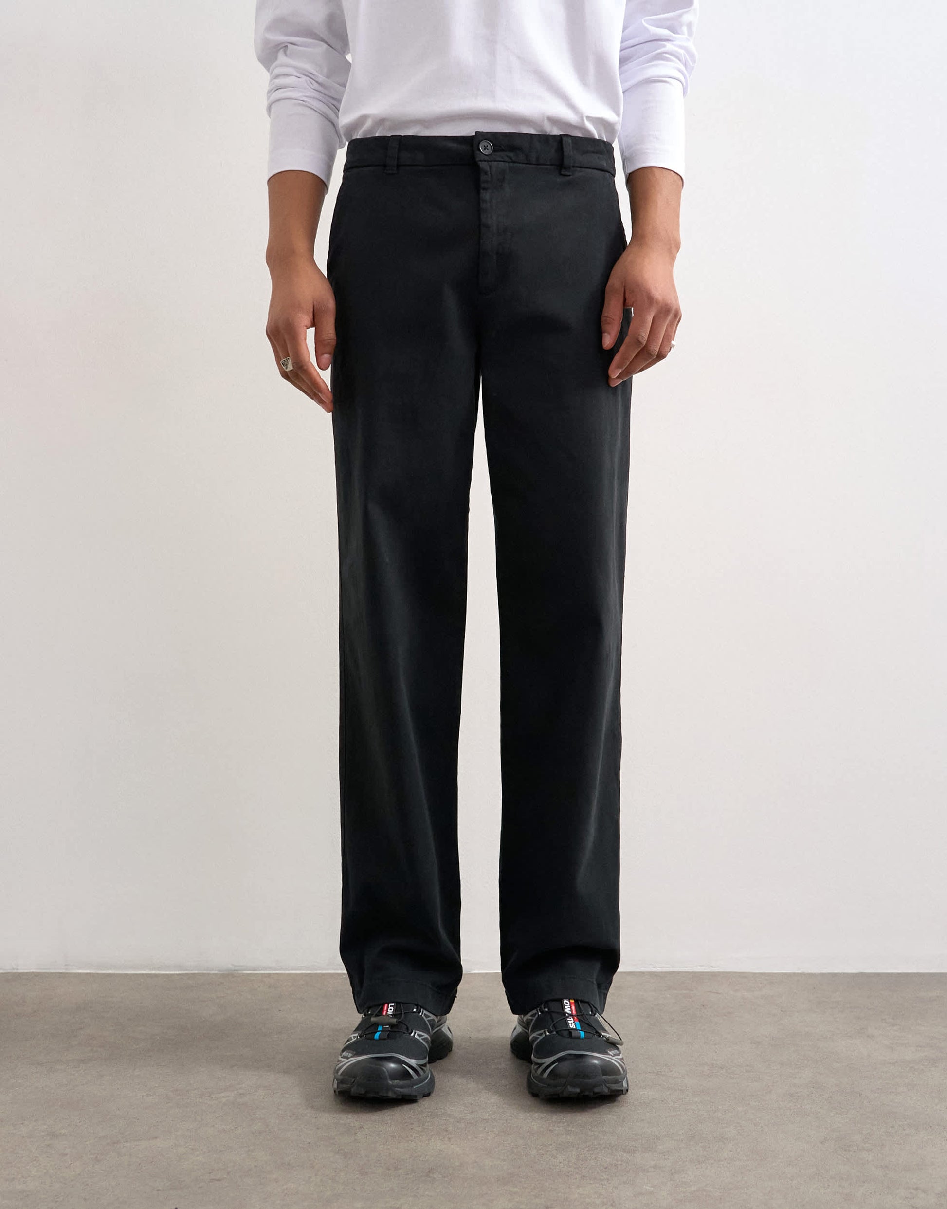 Topman straight chino in black