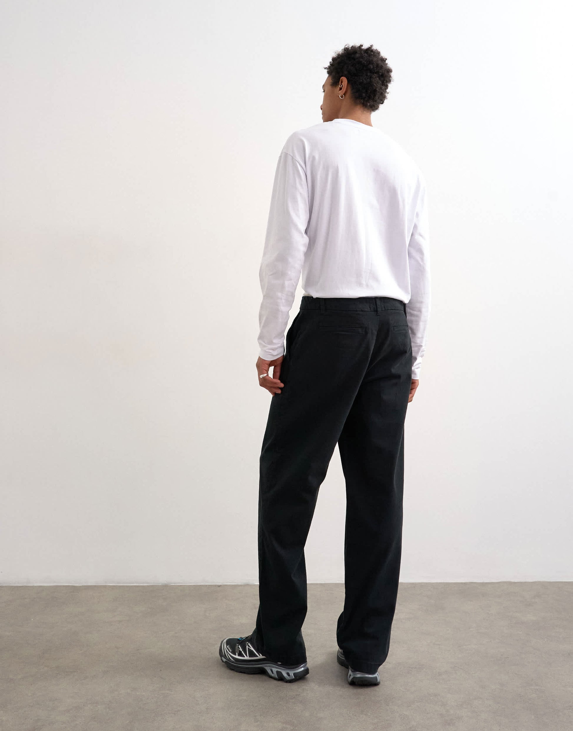 Topman straight chino in black
