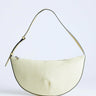 Topshop Curly medium canvas scoop shoulder bag in lemon