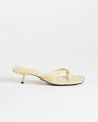 Topshop Solo strappy mule mid heel sandal in buttermilk