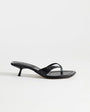 Topshop Solo strappy mule mid heel sandal in black