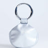 Topshop Cherry metal handle grab bag in silver