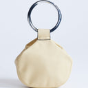 Topshop Cherry metal handle grab bag in buttermilk