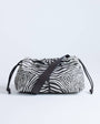 Topshop Charlie medium nylon cross body bag in zebra