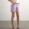 Topshop denim Editor shorts in lilac