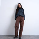 Topshop Lowrie low rise baggy jeans in chocolate