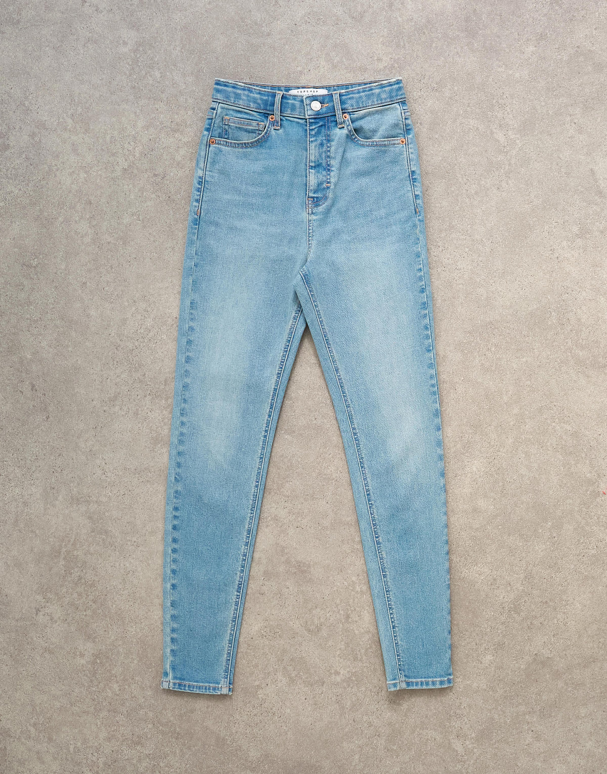 Topshop Jamie high rise jeans in  bleach
