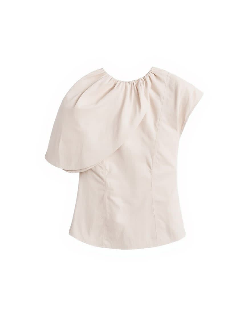 Topshop cape structured top in oyster