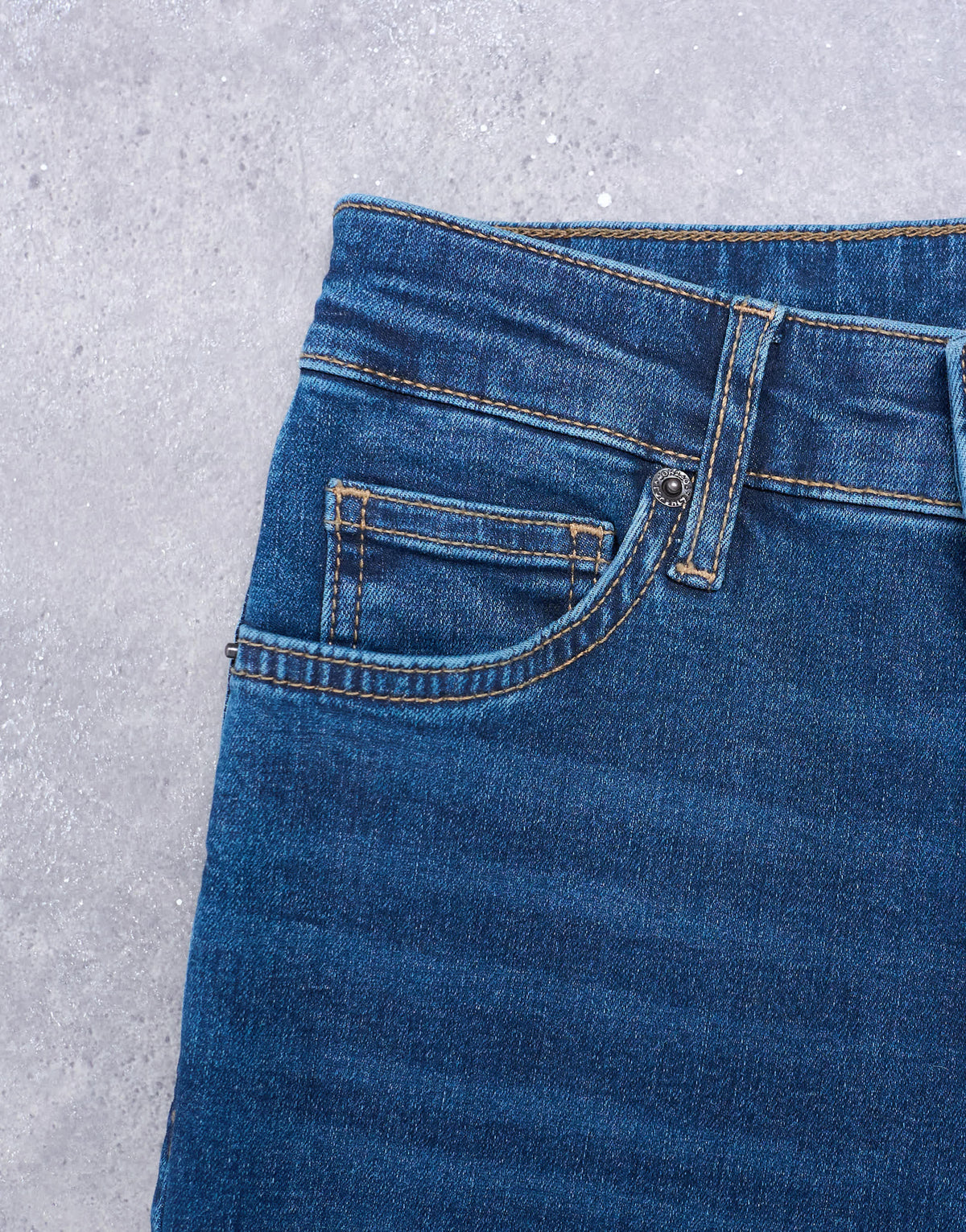 Topshop Jamie flare high rise jean in rich blue