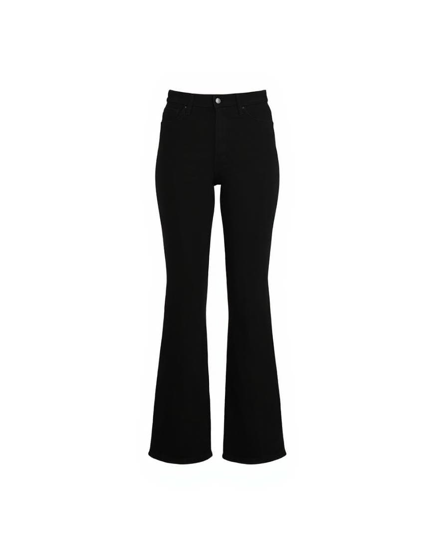 Topshop Jamie flare high rise jean in black