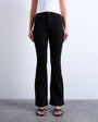 Topshop Jamie flare high rise jean in black