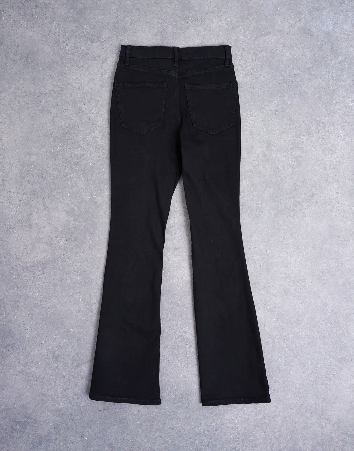 Topshop Jamie flare high rise jean in black