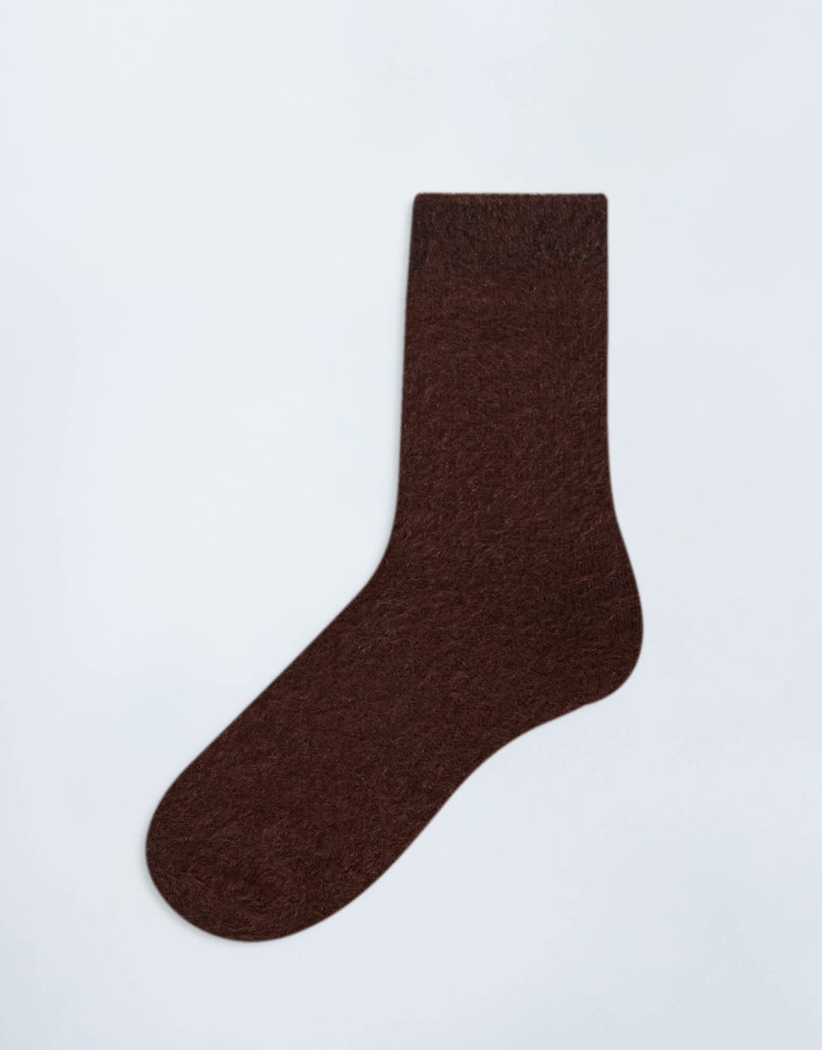 Topshop Fluffy cosy sock in choc