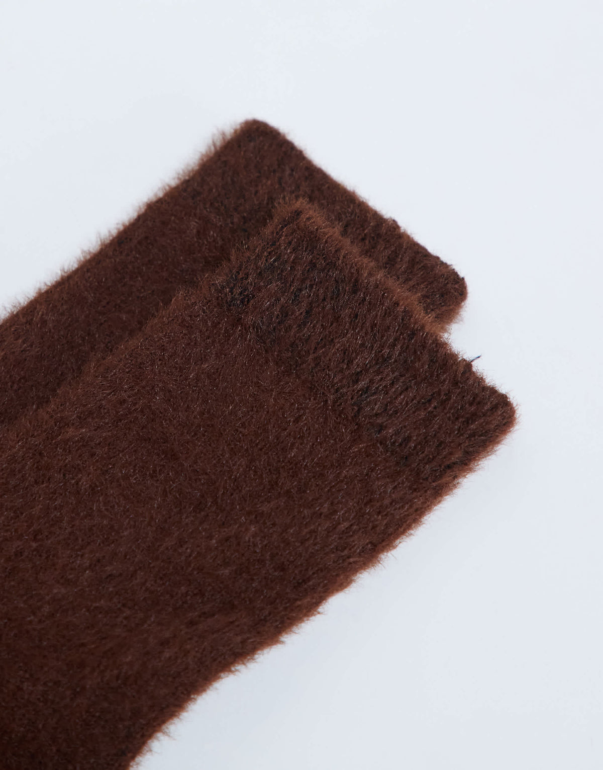 Topshop Fluffy cosy sock in choc