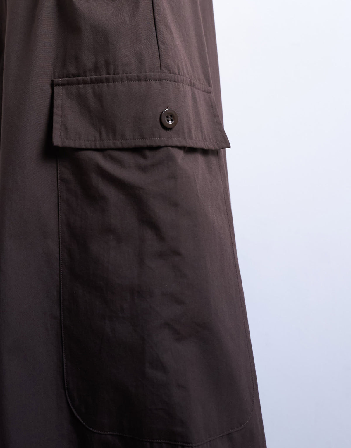 Topshop balloon cargo trouser in chocolate