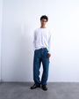 Topman baggy carpenter jean in mid wash