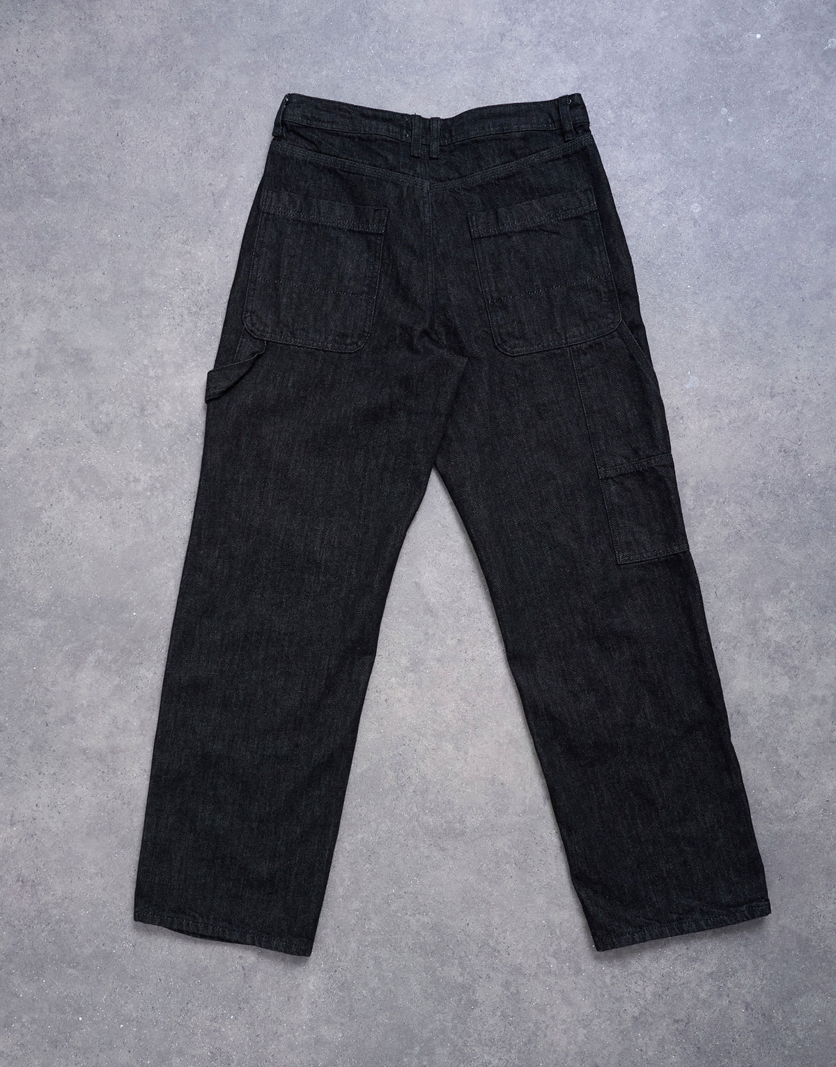 Topman baggy carpenter jean in raw black