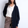 Topshop knitted ultimate boyfriend cardigan in Navy