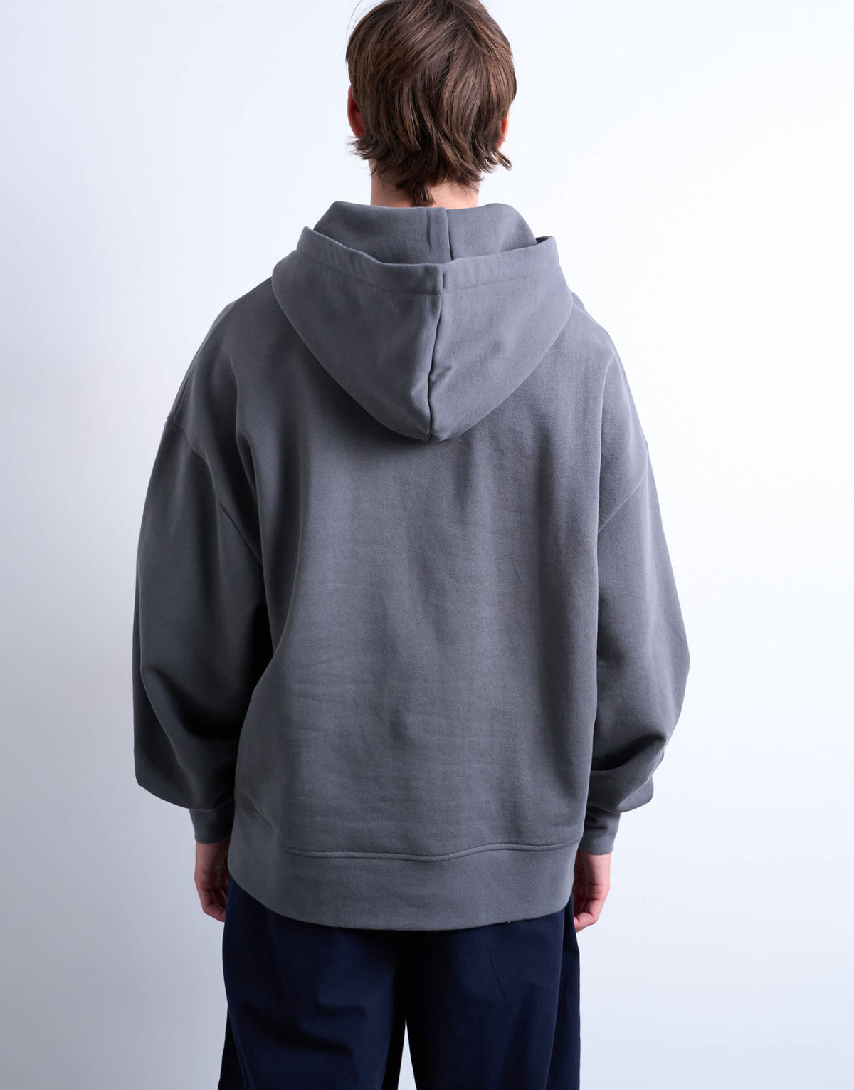 Topman heavyweight oversized hoodie in charcoal