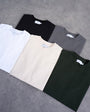 Topman 5 pack relaxed t-shirt in black, white, ecru, dark green and charcoal 