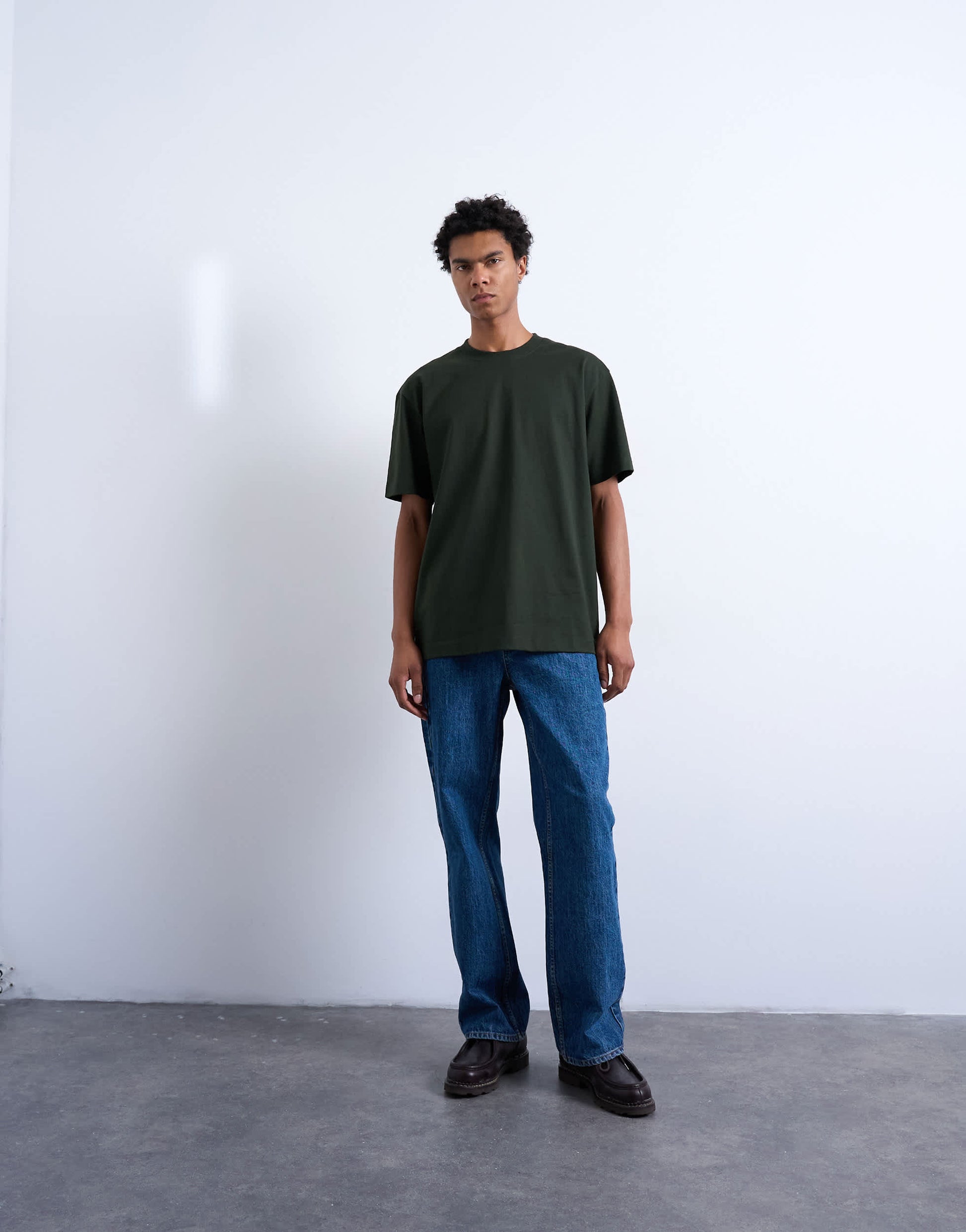 Topman 5 pack relaxed t-shirt in black, white, ecru, dark green and charcoal 