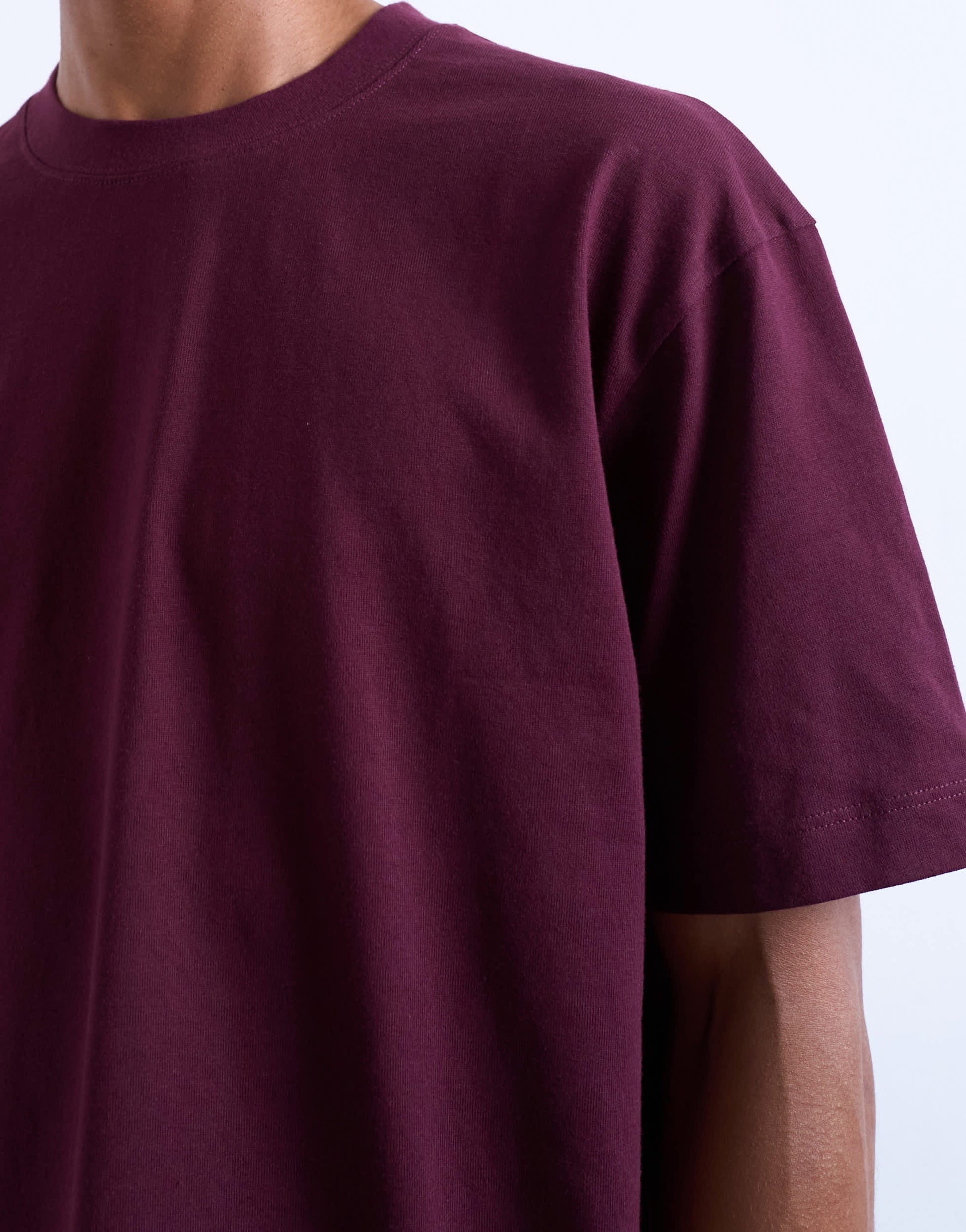 Topman 3 pack relaxed t-shirt in black, navy and burgundy 