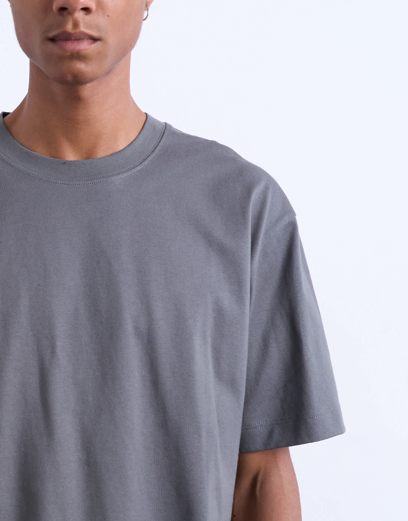Topman relaxed t-shirt in charcoal 