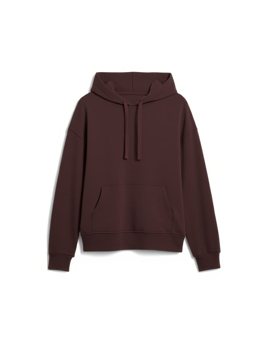 Topman heavyweight oversized hoodie in brown