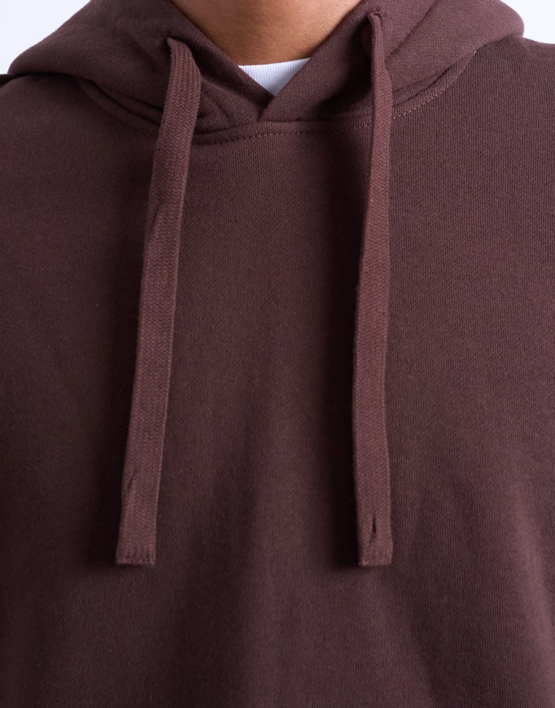 Topman heavyweight oversized hoodie in brown