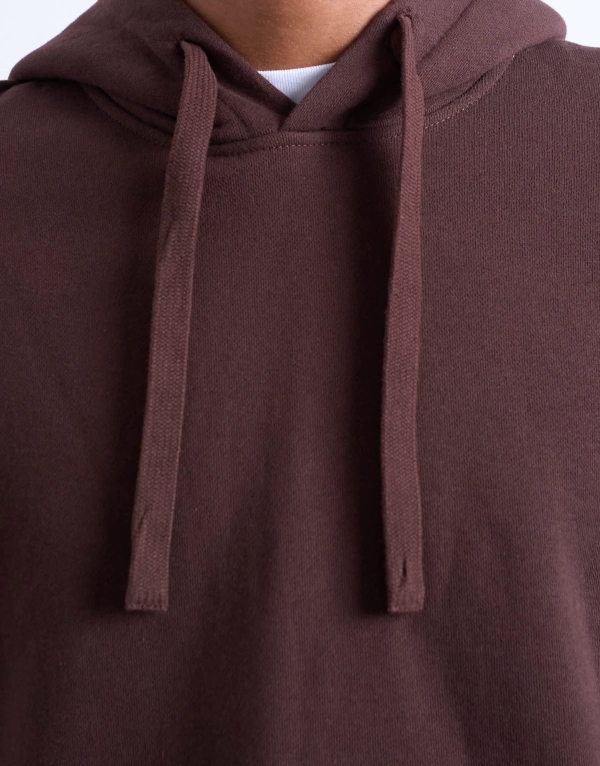 Topman heavyweight oversized hoodie in brown