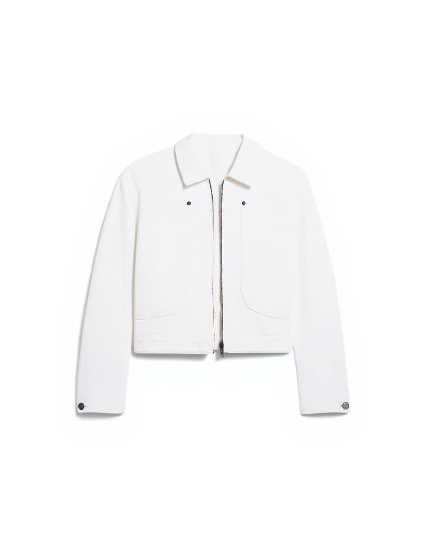 Topshop denim utility jacket in ecru
