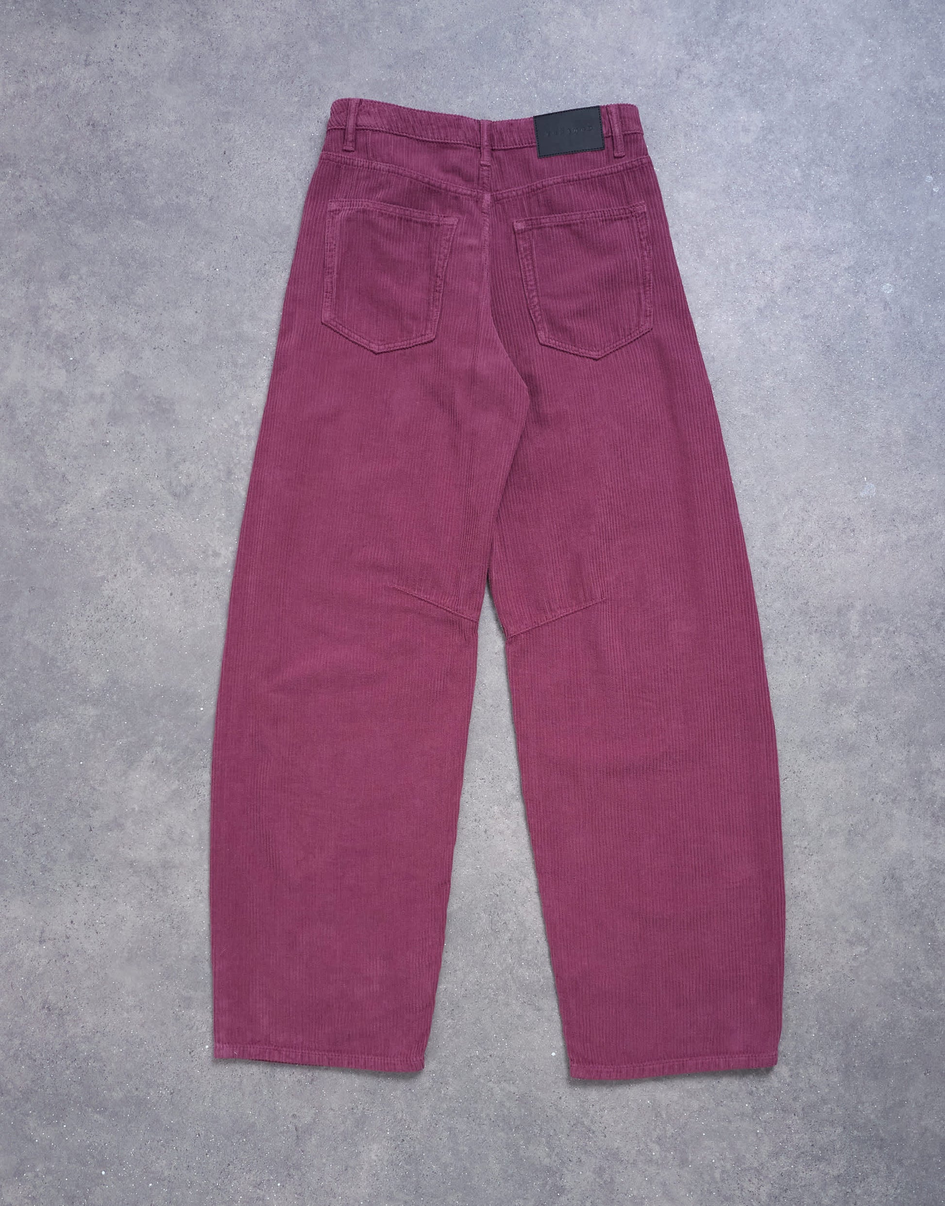 Topshop Barrel mid rise jean in purple cord