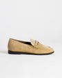 Topshop Charlie real suede flat loafer in camel 