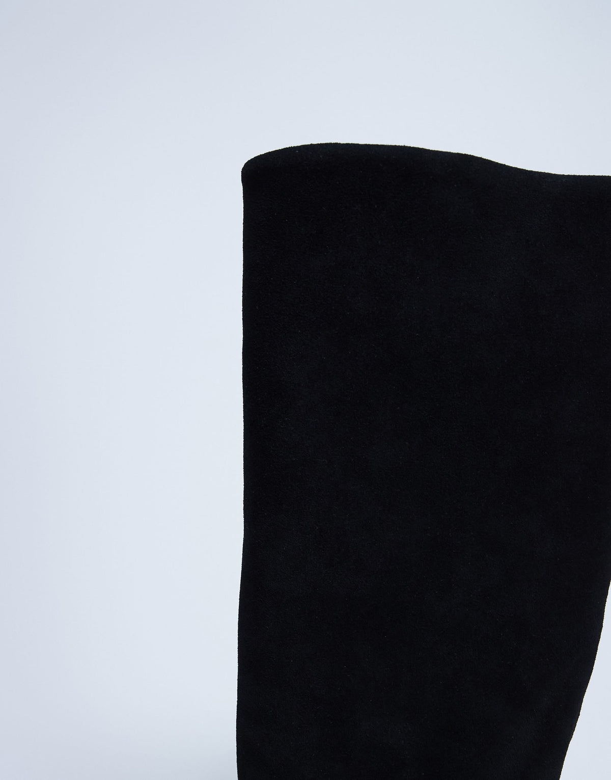 Topshop Nelly real suede pointed toe slouch boot in black