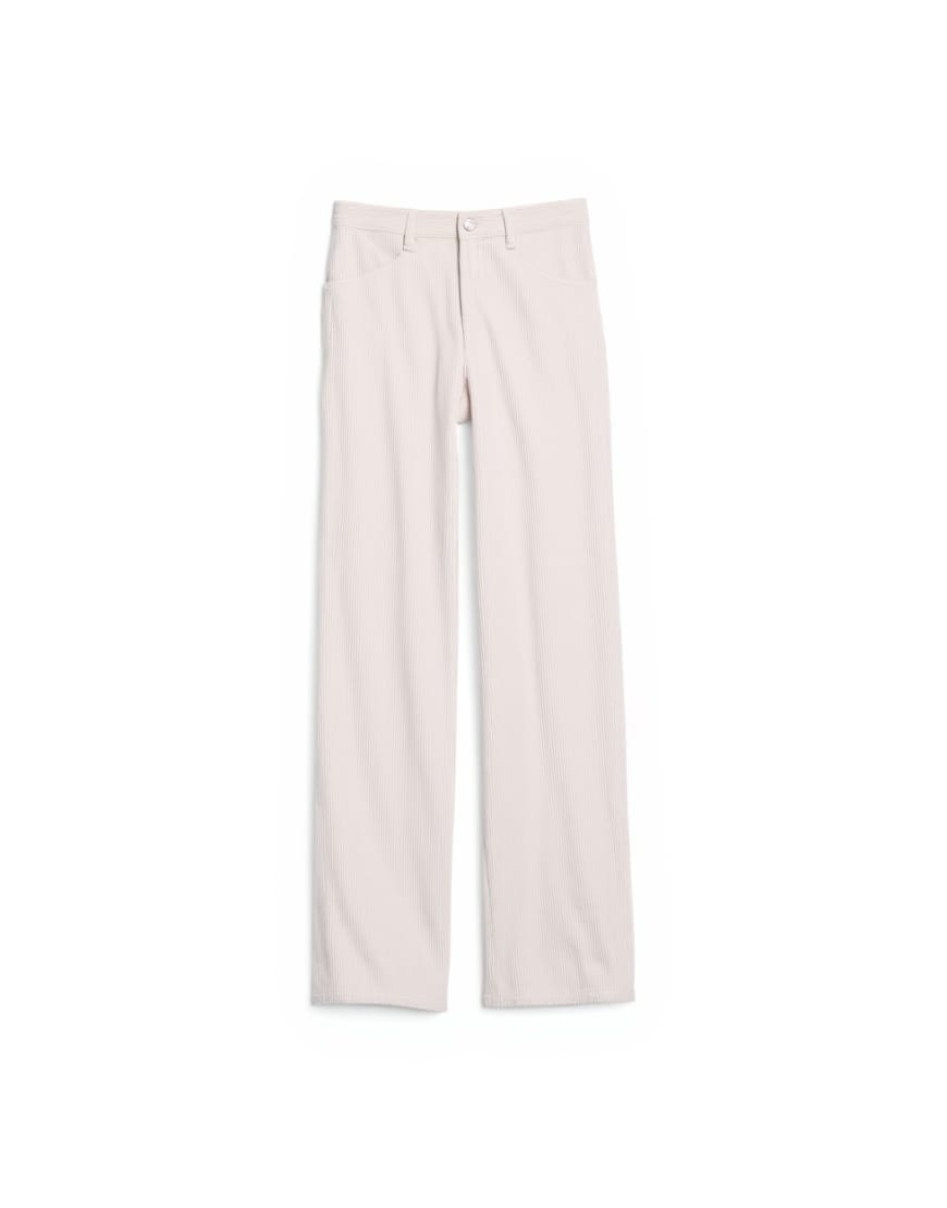 Topshop Cinch low rise jean in pearl cord