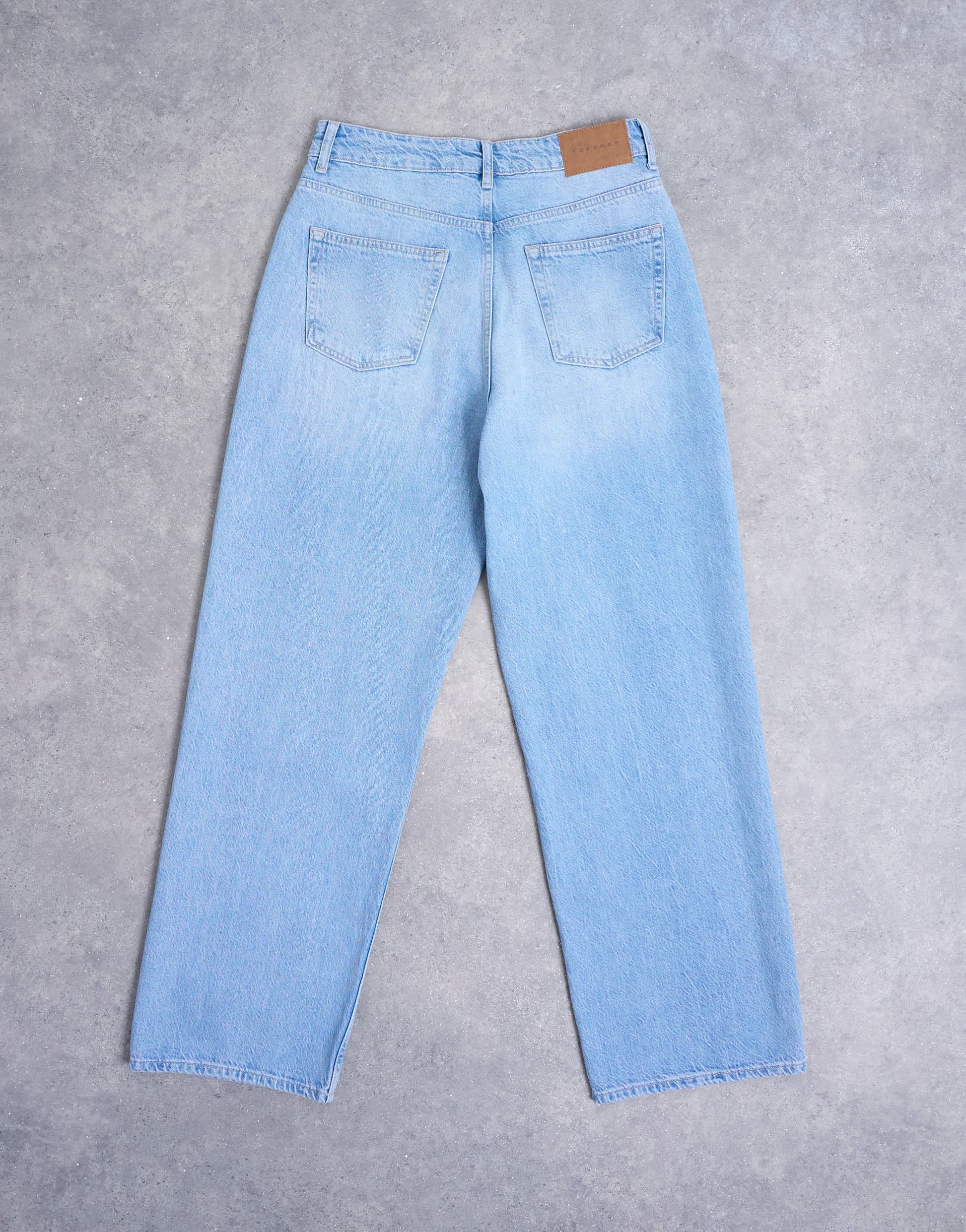 Topshop Column mid rise jean in bleach