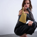 Topshop Gwyn small embellished knot grab bag in gold