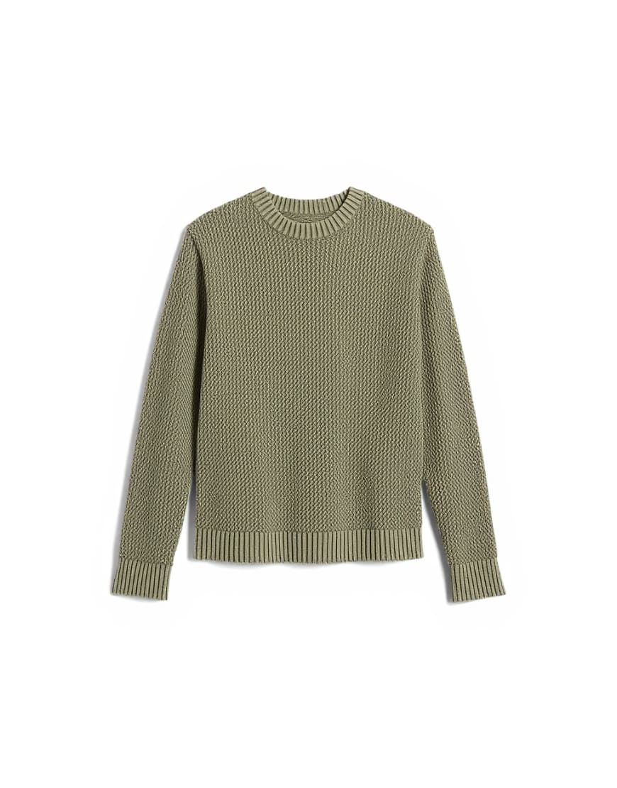 Topman regular fit knitted jumper in washed green