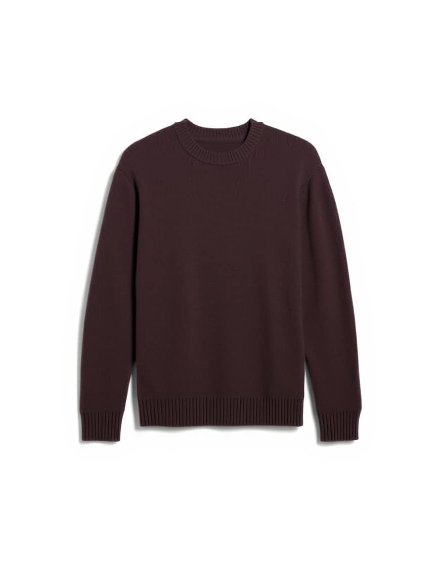 Topman relaxed fit knitted crew neck jumper in brown