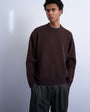 Topman relaxed fit knitted crew neck jumper in brown