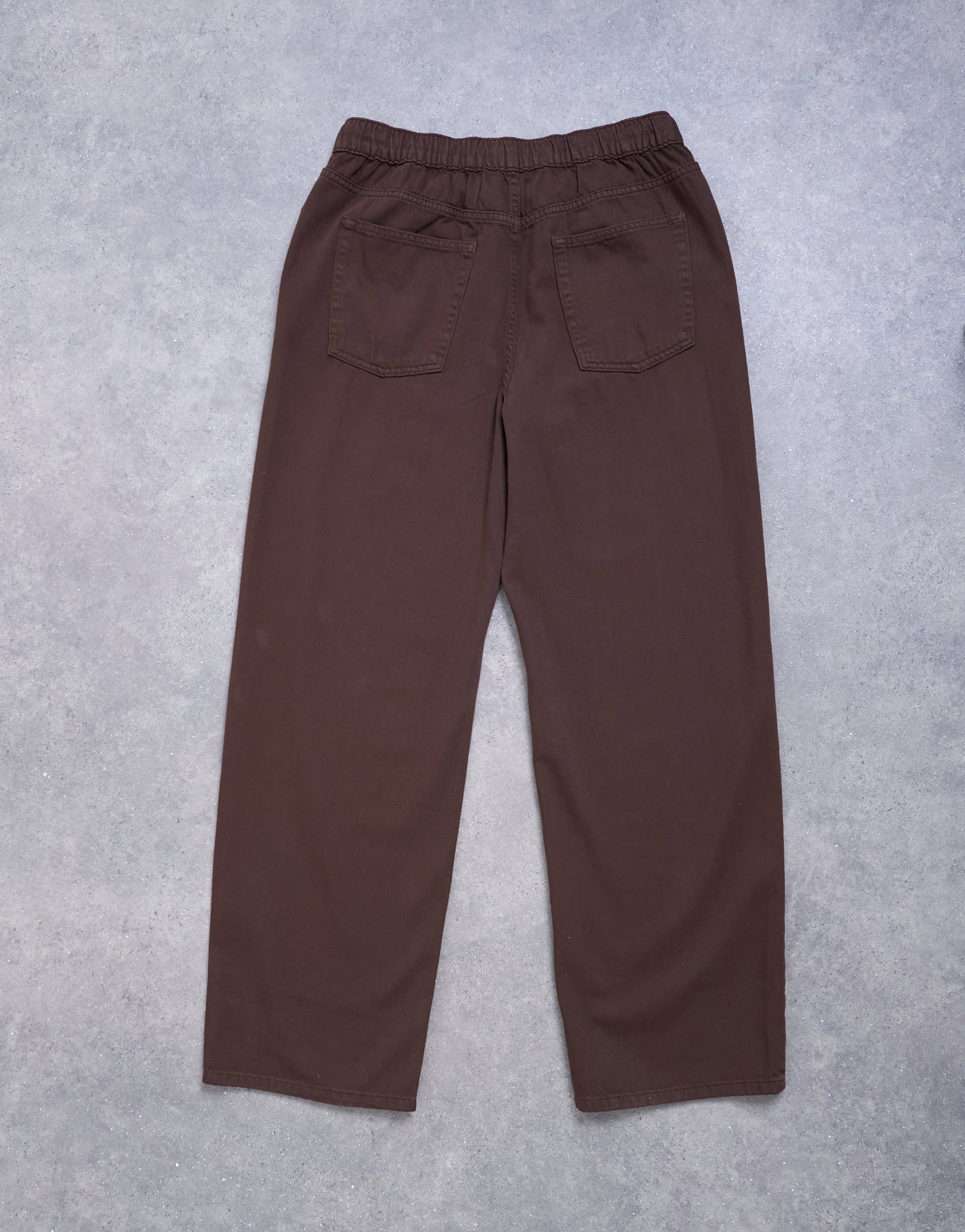 Topshop pull on jogger jean in chocolate brown
