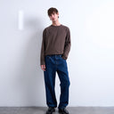 T-shirt Topman coupe ample oversize à manches longues marron