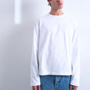 T-shirt à manches longues coupe courte Topman en blanc