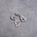 Topshop Portia drop earrings in silver