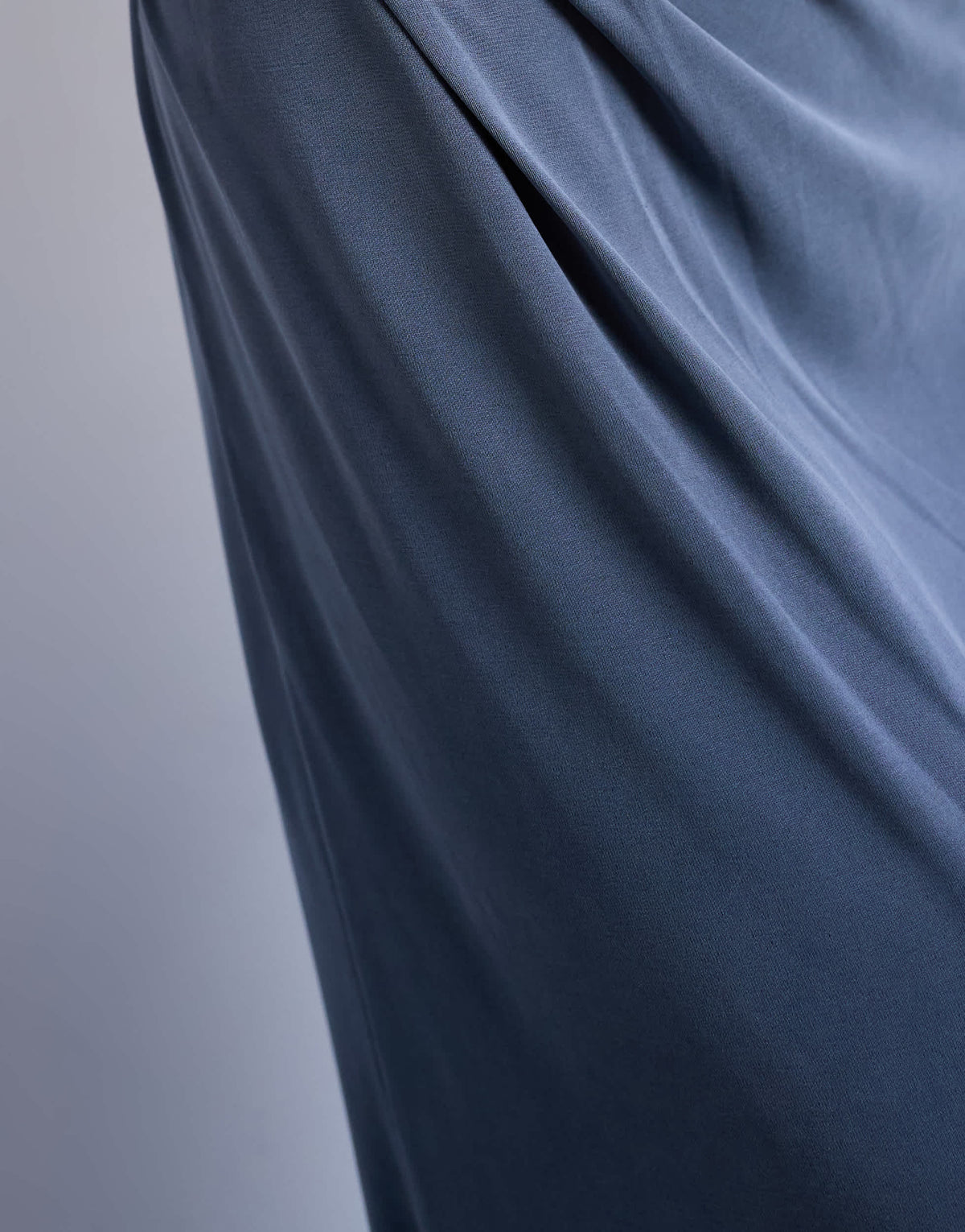 Topshop cupro twist detail maxi skirt co-ord in charcoal grey